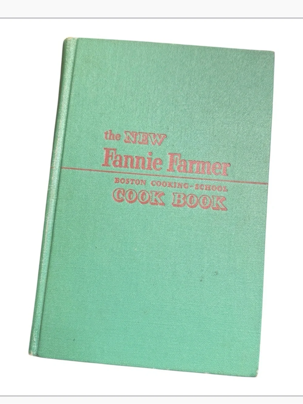 Vintage The new Fannie Farmer Cook Book - Mint Green Hardcover